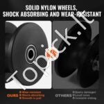 Slankiojančių vartų rinkinys su U formos grioveliu, 4 bėgių ratais / svirties dangteliu - Image 8