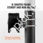 Slankiojančių vartų rinkinys su U formos grioveliu, 4 bėgių ratais / svirties dangteliu - Image 6