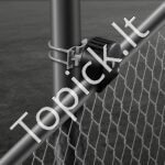 Slankiojančių vartų rinkinys su U formos grioveliu, 4 bėgių ratais / svirties dangteliu - Image 3