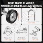 Slankiojančių vartų rinkinio volas, 146 mm ritinėliai, 272 kg - Image 7