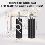 Slankiojančių vartų ritininis kreipiamasis ritinėlis su L formos laikikliu, 203 x 200 x 105 mm. - Image 7