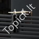 Slankiojančių vartų ritininis kreipiamasis ritinėlis su L formos laikikliu, 203 x 200 x 105 mm. - Image 3