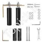 Slankiojančių vartų ritinėlių kreipiamieji su L formos laikikliu, 200x180x45 mm. - Image 2