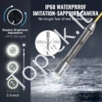 Savaime išsilyginanti 50 m kanalizacijos kamera su 9 colių ekranu ir 36x priartinimu - Image 6