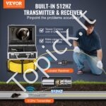 Savaime išsilyginanti 30 m kanalizacijos kamera su 512 Hz lokatoriumi - Image 9