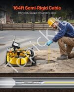 Savaime išsilyginanti 50 m kanalizacijos kamera su 4,3 colių ekranu, 6 LED ir 16 GB kortele - Image 8