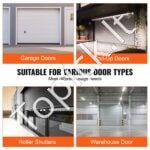 Garažo durų sandariklis su aliuminio laikikliais, 4,88 m, juodas. - Image 5