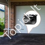 Garažo durų sandariklis su aliuminio laikikliais, 4,88 m, juodas. - Image 3