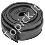 Garažo durų sandariklis, 4,88 m, 5/40,64 cm T formos, 3,3 cm pločio, juodas - Image 2