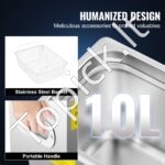 10L nerūdijančio plieno ultragarso valymo mašina su šildytuvu ir laikmačiu - Image 6