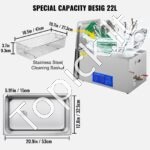 22L nerūdijančio plieno ultragarso valymo mašina su šildytuvu ir laikmačiu - Image 5