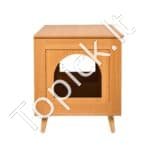 Kačių kraiko dėžutė su spintelė 1,19x0,5x0,55m medžio spalva - Image 9