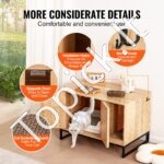 Kačių spintelė su kraiko dėžė namams 800x508x558,8 mm 60 kg - Image 6