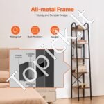 5 lygių trapecinė metalinė knygų lentyna, tinkama svetainei - Image 6