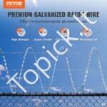 45 m cinkuota skustuvo spygliuota viela, 3 ritinėliai, skirta tvoroms. - Image 8