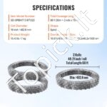 30 m cinkuota skustuvo spygliuota viela, 2 ritiniai, skirta tvoroms. - Image 3