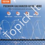 30 m cinkuota skustuvo spygliuota viela, 2 ritinėliai, dviguba spiralinė, skirta tvoroms. - Image 8