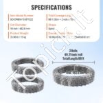 30 m cinkuota skustuvo spygliuota viela, 2 ritinėliai, dviguba spiralinė, skirta tvoroms. - Image 3