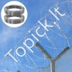 30 m cinkuota skustuvo spygliuota viela, 2 ritinėliai, dviguba spiralinė, skirta tvoroms. - Image 2