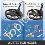 Metalo detektorius 3010, vandeniui atsparus, su LCD ekranu - Image 6