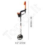 Metalo detektorius 3010, vandeniui atsparus, su LCD ekranu - Image 2