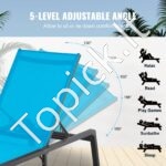 Paplūdimio - baseino gultas 182x60x88cm mėlynas 1 vnt - Image 5