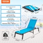 Paplūdimio - baseino gultas 182x60x88cm mėlynas 1 vnt - Image 7