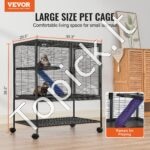 Mažų gyvūnų narvas 2 pakopų 77x52x92mm - Image 2