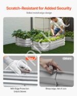 Metalinė daržovių lysvė 1195x585x270mm sidabrinė - Image 7