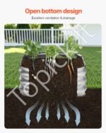 Metalinė daržovių lysvė 1195x585x270mm sidabrinė - Image 5