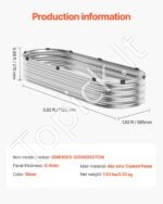 Metalinė daržovių lysvė 1195x585x270mm sidabrinė - Image 4