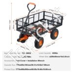 Sodo vežimėlis karutis su pakelimu iki 190 kg - Image 7