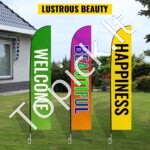 Reklamos vėliavos stulpas, 6 vnt., 4,88 m, su antžeminiu smaigaliu. - Image 5