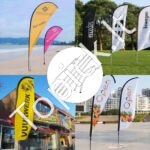 Reklamos vėliavos stulpas, 6 vnt., 4,88 m, su antžeminiu smaigaliu. - Image 4