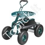 Sodo vežimėlis su ratukais iki 136 kg žalias - Image 3