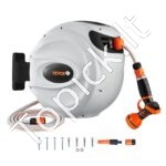 Įtraukiama vandens žarnos ritė 25 m x 1/2", 180° pasukama. - Image 2