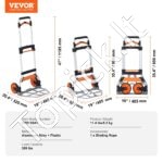 Sulankstomas rankinis vežimėlis 140 kg - Image 7