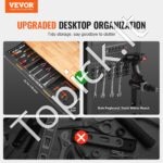 152,4 cm darbo stalas ant ratukų, su aukščio reguliavimu, maitinimo lizdu ir stalčiumi. - Image 9