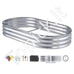 Cinkuota metalinė dėžė daržovėms 180x90x30cm - Image 3