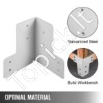 8 dalių kampinis laikiklis, cinkuotas plienas, 25,4 x 17,8 x 10 cm, baltas. - Image 9