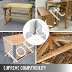 8 dalių kampinis laikiklis, cinkuotas plienas, 25,4 x 17,8 x 10 cm, baltas. - Image 4