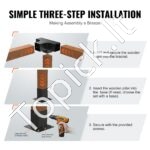 2 vnt. 4 krypčių 100x100 mm pergolos kampiniai laikikliai. - Image 4