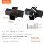 2 vnt. 4 krypčių 100x100 mm pergolos kampiniai laikikliai. - Image 3