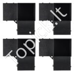 4 stulpelių jungčių rinkinys, 90° kampinis laikiklis, plienas, 270 x 270 x 202 mm. - Image 2