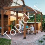 4 vnt. 4 krypčių 150x150 mm pergolos kampiniai laikikliai. - Image 2