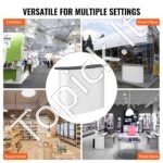 Prekybos stalas 130 x 46,5 x 95 cm, sulankstomas su krepšiu. - Image 6