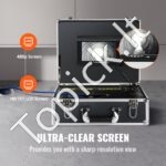 Kanalizacijos kamera, 17,8 cm 1000TVL ekranas, 20 m vamzdynų tikrinimo kamera - Image 7