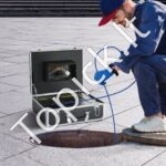 Kanalizacijos kamera, 17,8 cm 1000TVL ekranas, 20 m vamzdynų tikrinimo kamera - Image 2