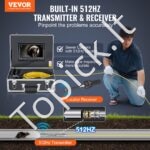 Savaime išsilyginanti 30 m kanalizacijos kamera su 512 Hz lokatoriumi ir 36x priartinimu - Image 7