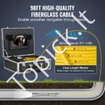 Savaime išsilyginanti 30 m kanalizacijos kamera su 512 Hz lokatoriumi ir 36x priartinimu - Image 4
